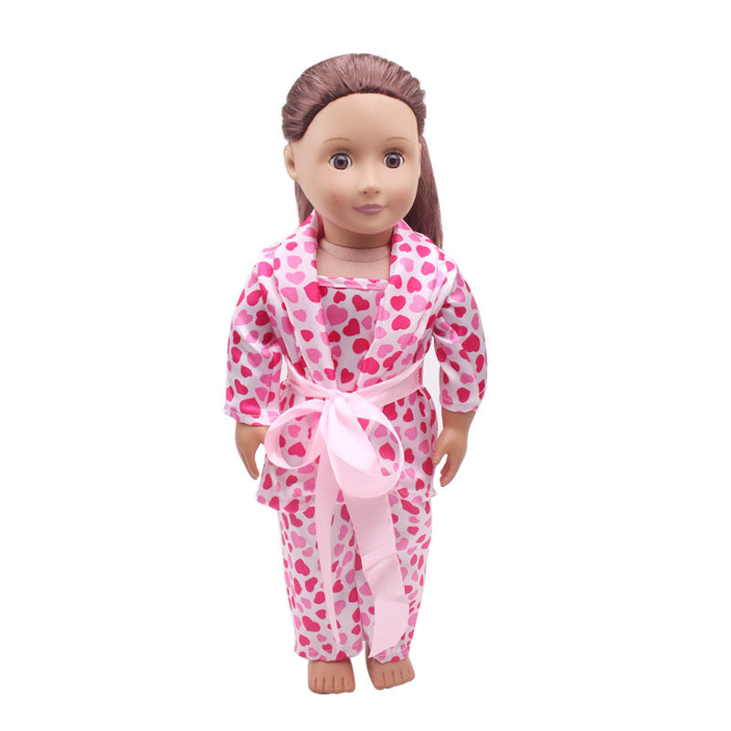 18 inch American Girl Doll Pajamas 7 Piece Set