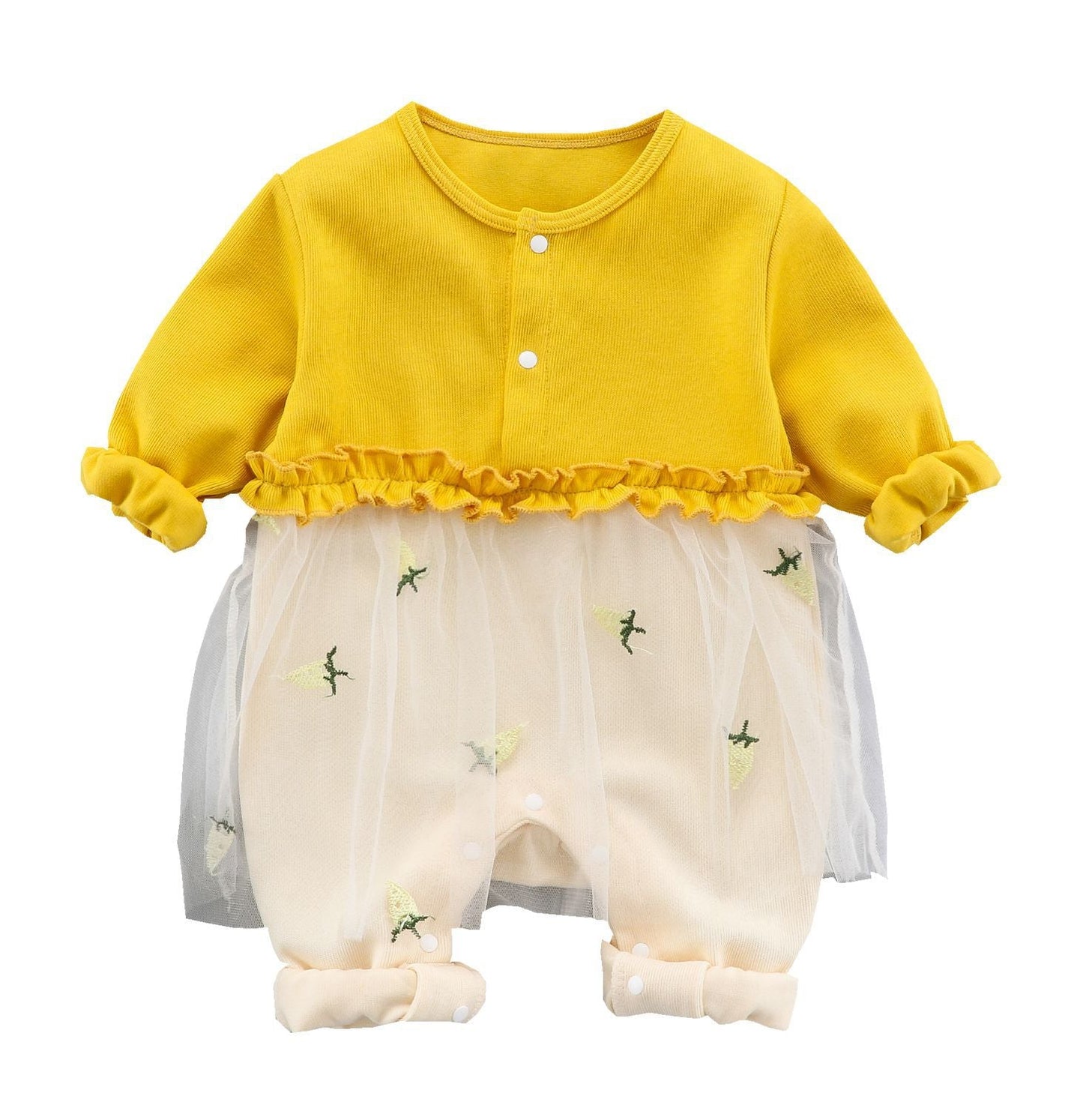 Veil Skirt Coveralls Bodysuit Clothes for 50-55cm Reborn Dolls