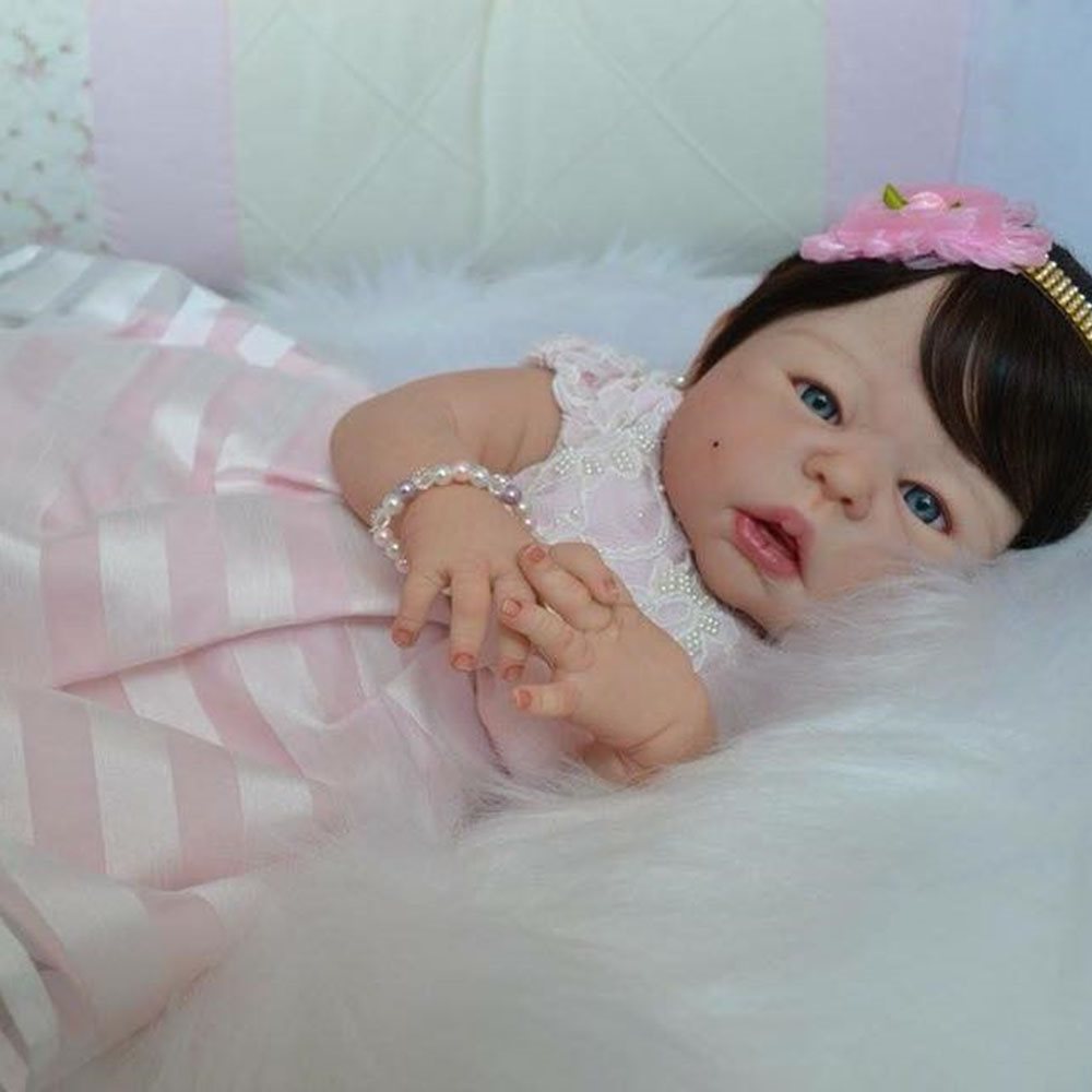 21" Lifelike Cute Dakota Reborn Vinyl Doll girl