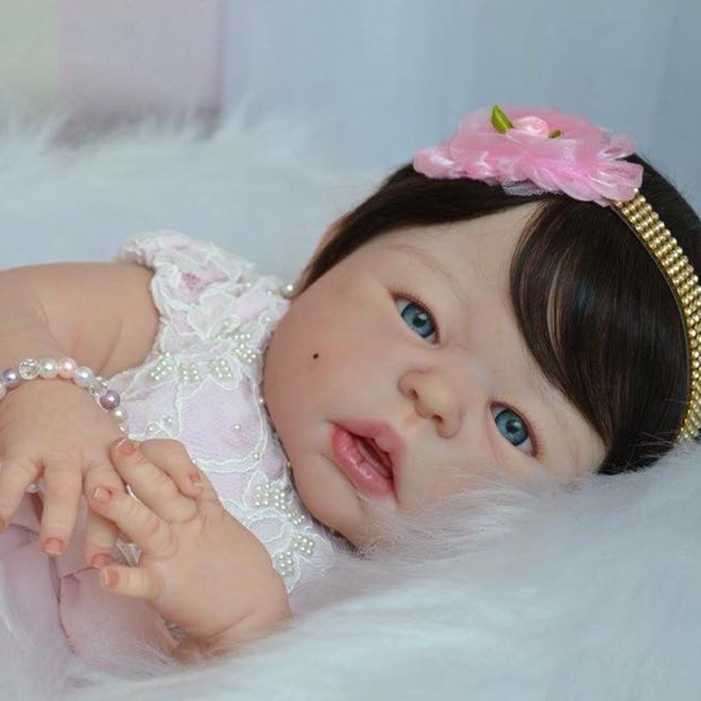 21" Lifelike Cute Dakota Reborn Vinyl Doll girl