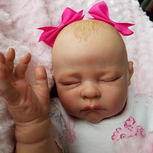 21''Alla's Babies Reborn Baby Doll Girl Andi, Bonnie Brown IIORA