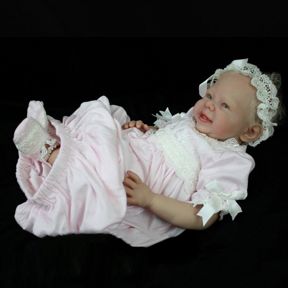 21''Alla's Babies Reborn Baby Doll Girl Sweet&sassy, Bonnie Brown IIORA